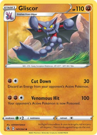 Gliscor 141/264 Fusion Strike (Uncommon) (NM-Exc Condition)