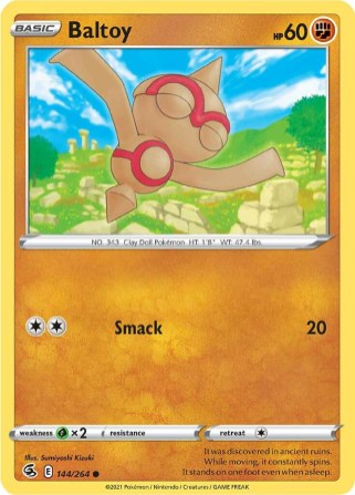 Baltoy 144/264 Fusion Strike (Common) (NM-Exc Condition)