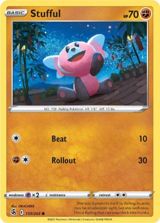 Stufful 150/264 Fusion Strike (Common) (NM-Exc Condition)