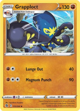Grapploct 153/264 Fusion Strike (Uncommon) (NM-Exc Condition)