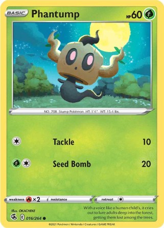 Phantump 016/264 Fusion Strike (Common) (NM-Exc Condition)