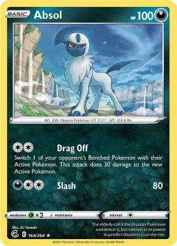 Absol 164/264 Fusion Strike (Rare) (NM-Exc Condition)