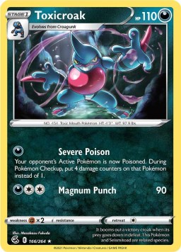Toxicroak 166/264 Fusion Strike (Rare) (NM-Exc Condition)