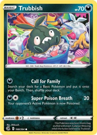 Trubbish 168/264 Fusion Strike (Common) (NM-Exc Condition)
