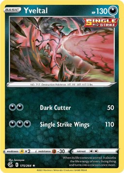 Yveltal 175/264 Fusion Strike (Rare) (NM-Exc Condition)