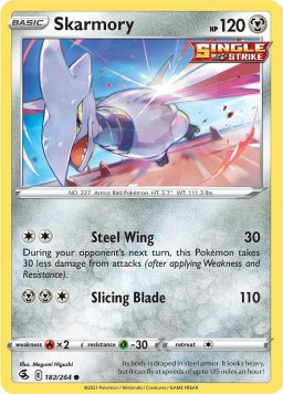 Skarmory 182/264 Fusion Strike (Common) (NM-Exc Condition)