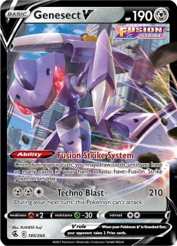 Genesect V 185/264 Fusion Strike (Ultra Rare) (NM-Exc Condition)