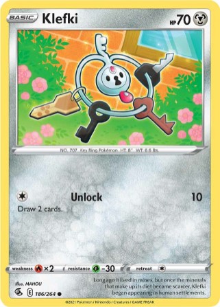 Klefki 186/264 Fusion Strike (Common) (NM-Exc Condition)