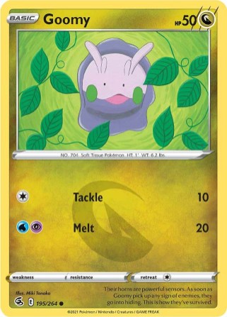 Goomy 195/264 Fusion Strike (Common) (NM-Exc Condition)