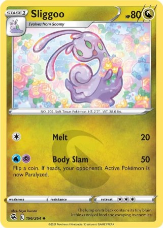 Sliggoo 196/264 Fusion Strike (Uncommon) (NM-Exc Condition)