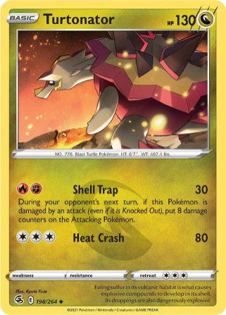 Turtonator 198/264 Fusion Strike (Uncommon) (NM-Exc Condition)