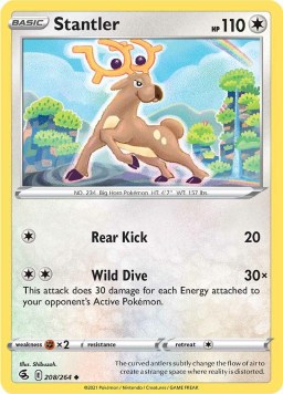 Stantler 208/264 Fusion Strike (Uncommon) (NM-Exc Condition)