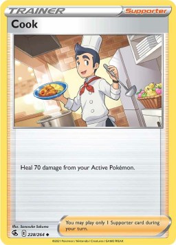Cook 228/264 Fusion Strike (Uncommon) (NM-Exc Condition)