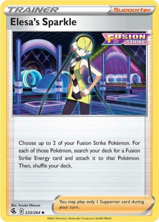 Elesa's Sparkle 233/264 Fusion Strike (Uncommon) (NM-Exc Condition)