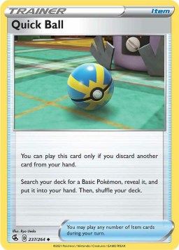 Quick Ball 237/264 Fusion Strike (Uncommon) (NM-Exc Condition)