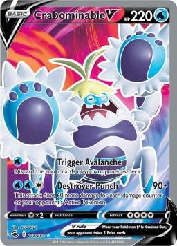 Crabominable V 248/264 Fusion Strike (Ultra Rare) (NM-Exc Condition)