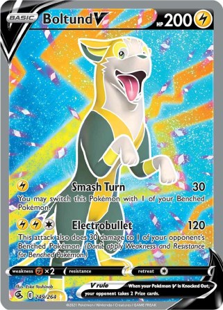 Boltund V 249/264 Fusion Strike (Ultra Rare) (NM-Exc Condition)