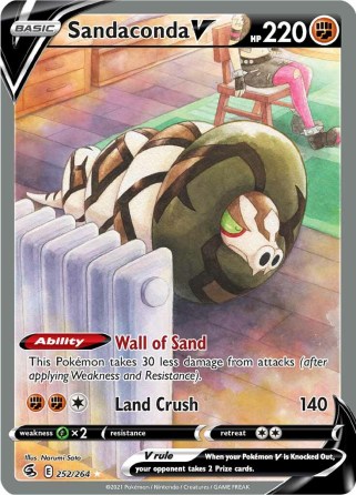 Sandaconda V 252/264 Fusion Strike (Ultra Rare) (NM-Exc Condition)