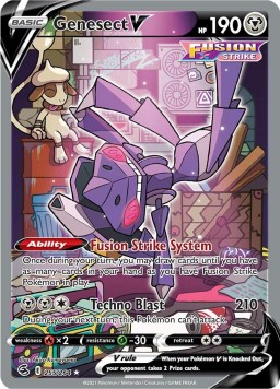 Genesect V 255/264 Fusion Strike (Ultra Rare) (NM-Exc Condition)