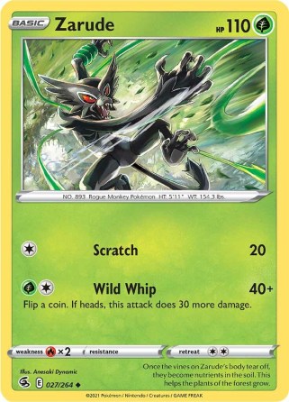 Zarude 27/264 Fusion Strike (Uncommon) (NM-Exc Condition)