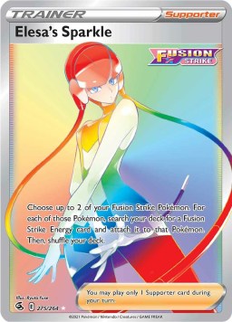 Elesa's Sparkle 275/264 Fusion Strike (Ultra Rare) (NM-Exc Condition)