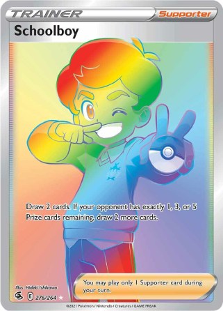 Schoolboy 276/264 Fusion Strike (Ultra Rare) (NM-Exc Condition)