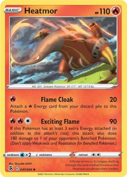 Heatmor 041/264 Fusion Strike (Uncommon) (NM-Exc Condition)