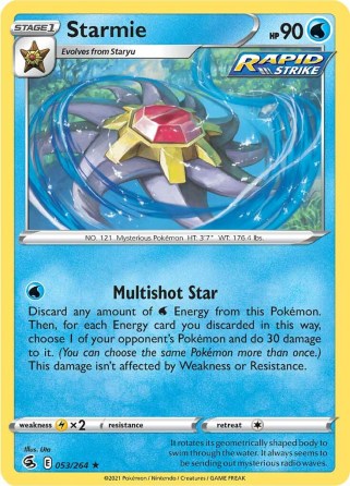 Starmie 053/264 Fusion Strike (Holo) (NM-Exc Condition)