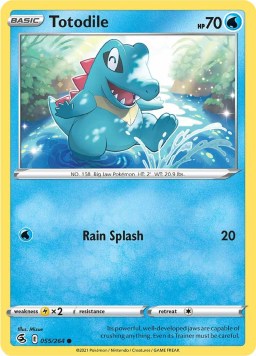 Totodile 55/264 Fusion Strike (Common) (NM-Exc Condition)