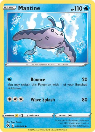 Mantine 061/264 Fusion Strike (Common) (NM-Exc Condition)