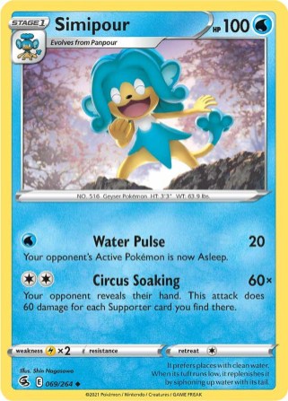 Simipour 069/264 Fusion Strike (Uncommon) (NM-Exc Condition)
