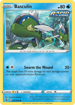 Basculin 070/264 Fusion Strike (Common) (NM-Exc Condition)