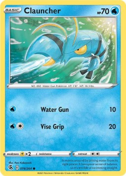 Clauncher 74/264 Fusion Strike (Common) (NM-Exc Condition)