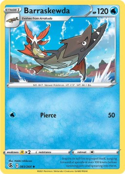 Barraskewda 083/264 Fusion Strike (Uncommon) (NM-Exc Condition)