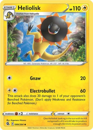 Heliolisk 99/264 Fusion Strike (Uncommon) (NM-Exc Condition)
