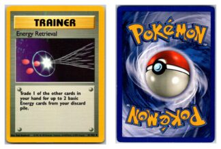 Energy Retrieval 81/102 Base Set *Ink Splatter* (LP-P Condition)