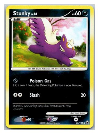 Stunky 76/100 Majestic Dawn (Reverse Holo) (P Condition)