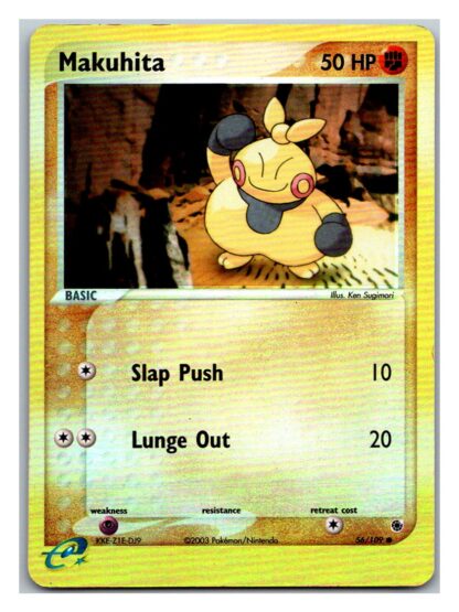Makuhita 56/109 Ex Ruby & Sapphire (Reverse Holo) (P Cond)
