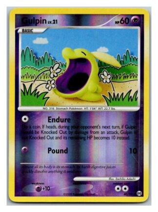 Gulpin 40/99 Arceus (Reverse Holo) (LP Condition)