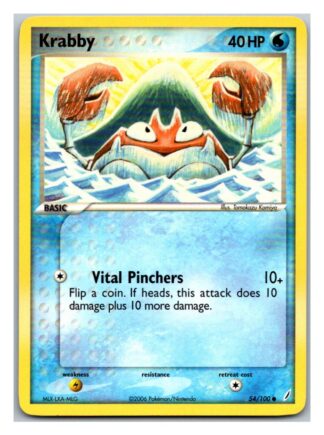 Krabby 54/100 Crystal Guardians (Common) (P Condition)