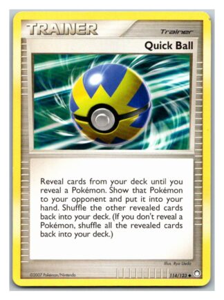 Quick Ball 114/123 Mysterious Treasures (Uncommon) (P Condition)