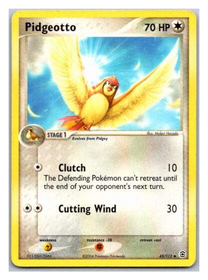 Pidgeotto 45/112 Fire Red Leaf Green (Uncommon) (Exc Condition)
