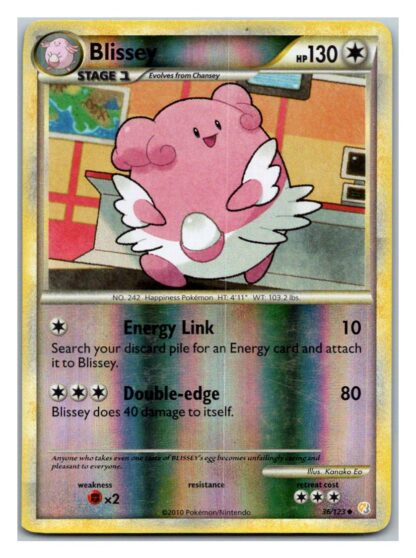 Blissey 36/123 HeartGold SoulSilver (Reverse Holo) (P Condition)