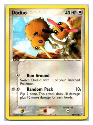 Doduo 62/112 Fire Red Leaf Green (Common) (P Condition)