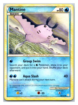 Mantine 45/123 HeartGold SoulSilver (Uncommon) (Exc Condition)