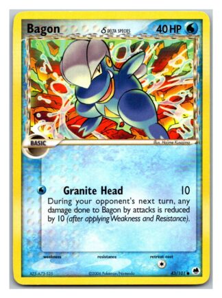 Bagon 43/101 Dragon Frontiers (Common) (P Condition)