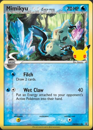 Mimikyu SWSH136 Celebrations Promo (Exc Condition)