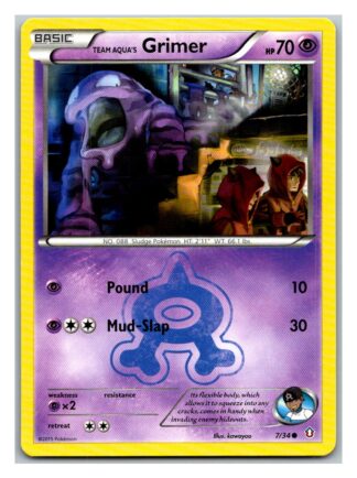 Team Aqua's Grimer 7/34 Double Crisis (P Condition) (Common)