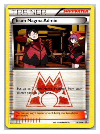 Team Magma Admin 29/34 Double Crisis (P Condition) (Uncommon)