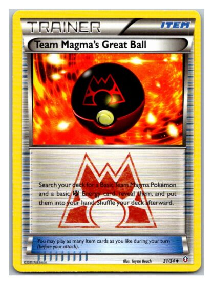 Team Magma's Great Ball 31/34 Double Crisis (P Condition) (Uncommon)